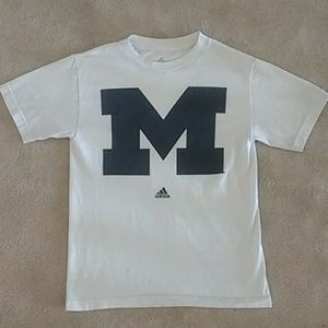 GUC Adidas UofM University of Michigan Block M Tee